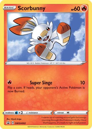 Scorbunny (SWSH002) [Sword & Shield: Black Star Promos] | Rock City Comics