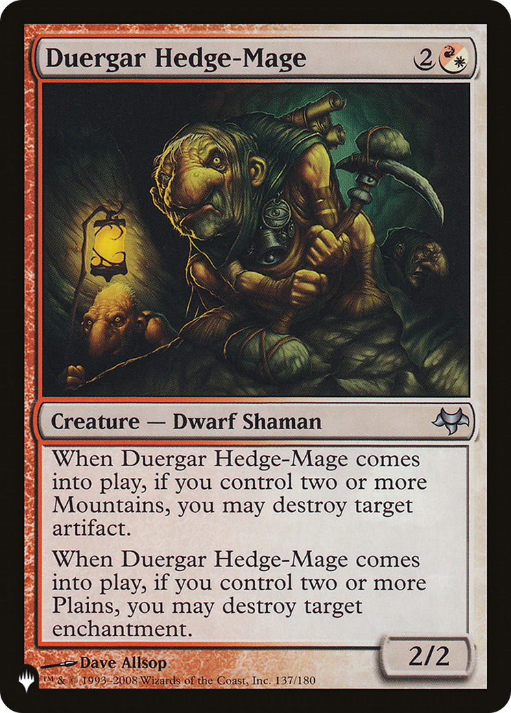 Duergar Hedge-Mage [The List Reprints] | Rock City Comics