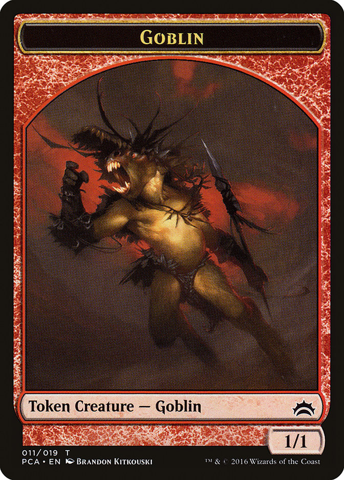 Goblin // Boar Double-Sided Token [Planechase Anthology Tokens] | Rock City Comics