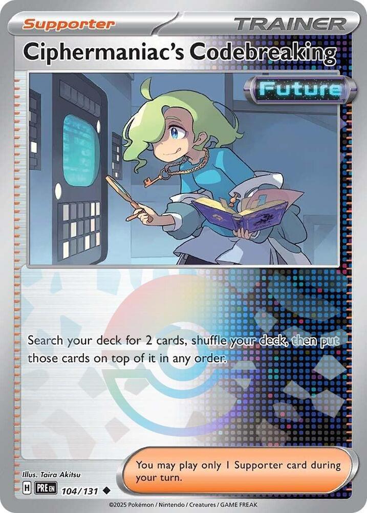Ciphermaniac's Codebreaking (104/131) (Poke Ball Pattern) [Scarlet & Violet: Prismatic Evolutions] | Rock City Comics