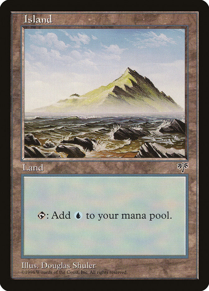 Island (No Tree / Blue Sky / Peak on Right) [Mirage] | Rock City Comics