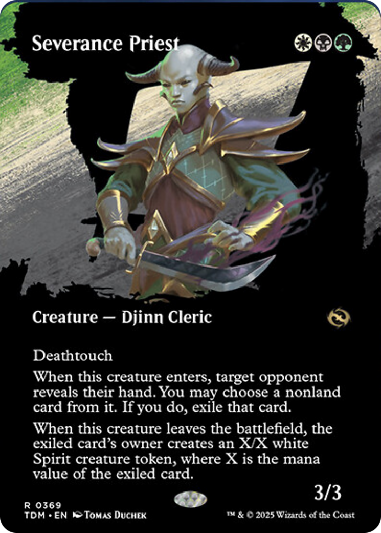 Severance Priest (Borderless) [Tarkir: Dragonstorm] | Rock City Comics
