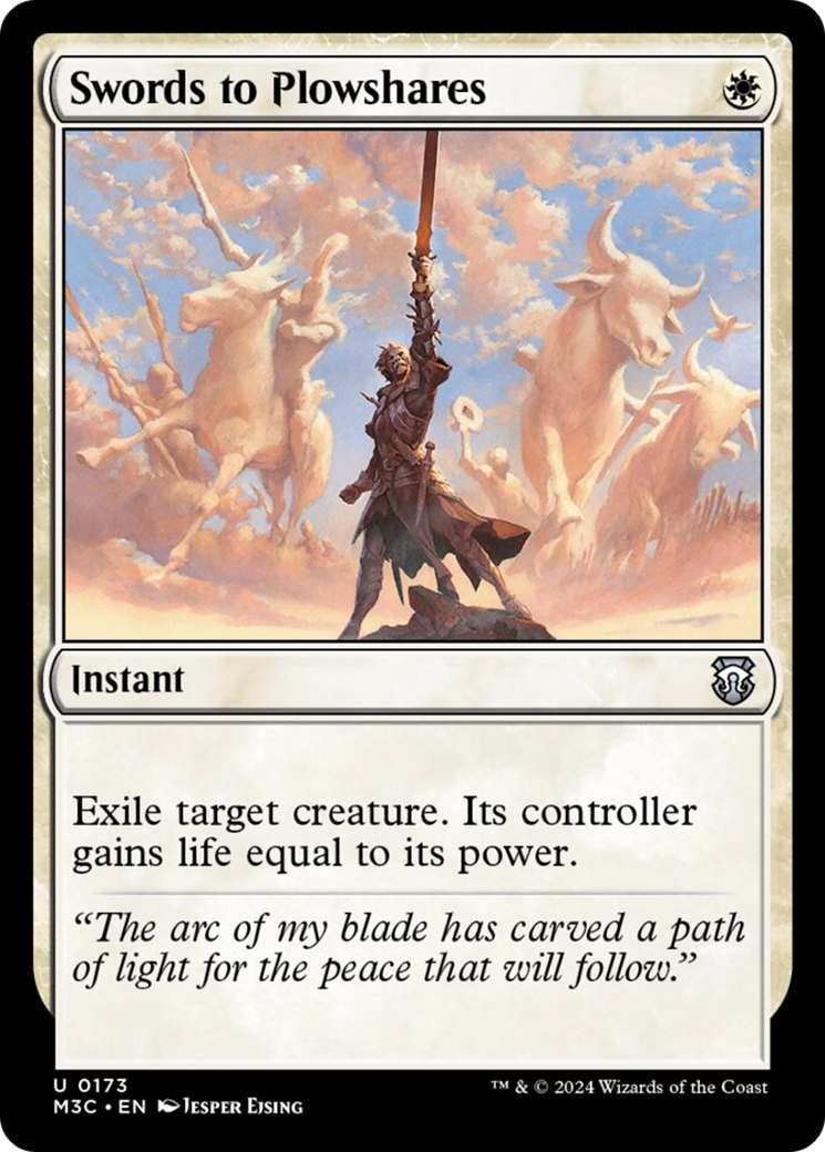 Swords to Plowshares (Ripple Foil) [Modern Horizons 3 Commander] | Rock City Comics