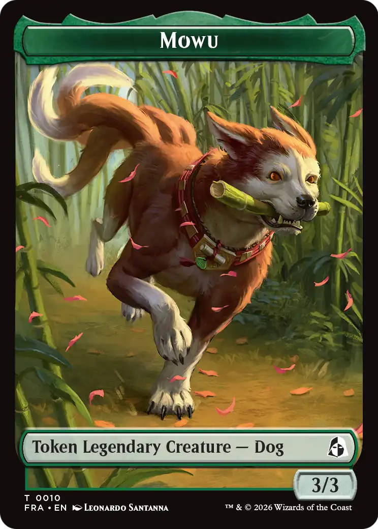 Ajani's Pridemate // Mowu Double-Sided Token [Reality Fracture Tokens] | Rock City Comics