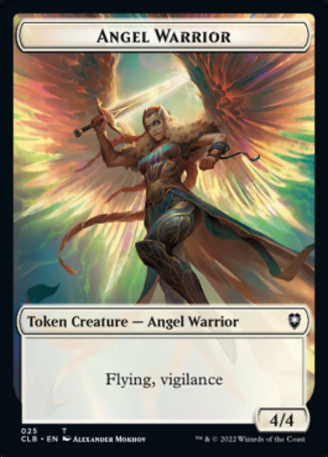 Kor Warrior // Angel Warrior Double-Sided Token [Commander Legends: Battle for Baldur's Gate Tokens] | Rock City Comics