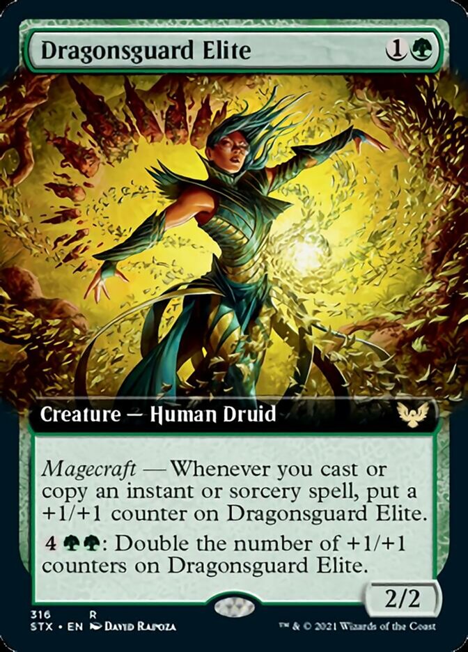 Dragonsguard Elite (Extended Art) [Strixhaven: School of Mages] | Rock City Comics
