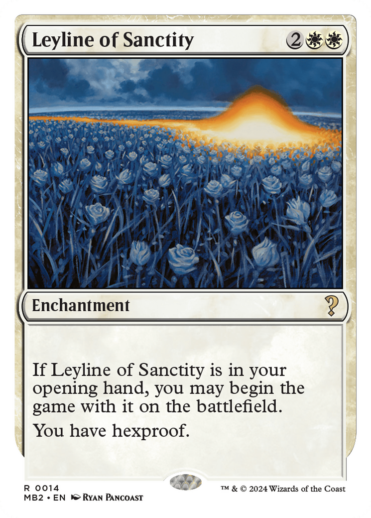 Leyline of Sanctity (White Border) [Mystery Booster 2] | Rock City Comics