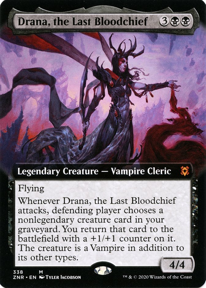 Drana, the Last Bloodchief (Extended Art) [Zendikar Rising] | Rock City Comics