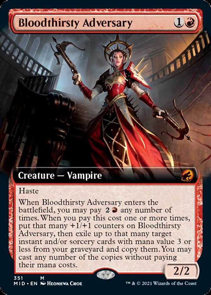 Bloodthirsty Adversary (Extended Art) [Innistrad: Midnight Hunt] | Rock City Comics