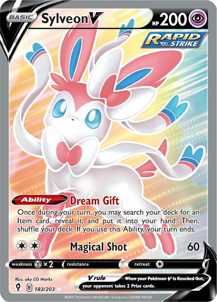 Sylveon V (183/203) [Sword & Shield: Evolving Skies] | Rock City Comics