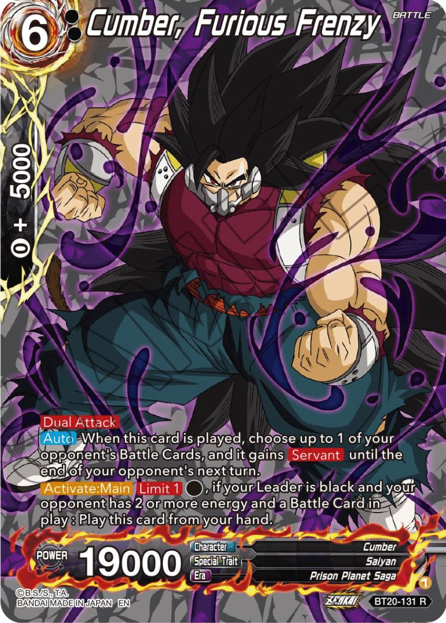 Cumber, Furious Frenzy (Silver Foil) (BT20-131) [Power Absorbed] | Rock City Comics
