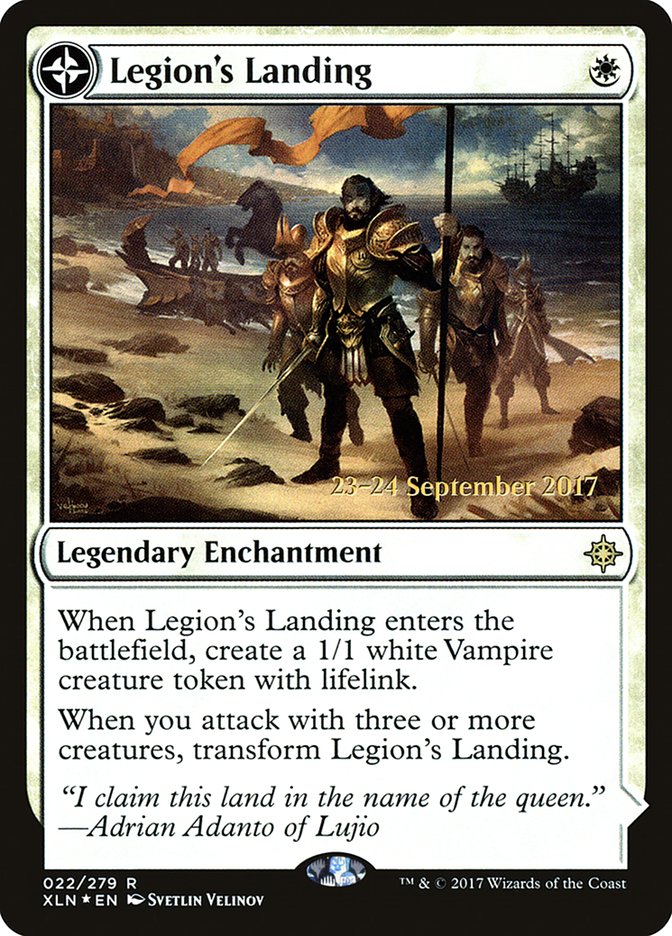Legion's Landing // Adanto, the First Fort [Ixalan Prerelease Promos] | Rock City Comics