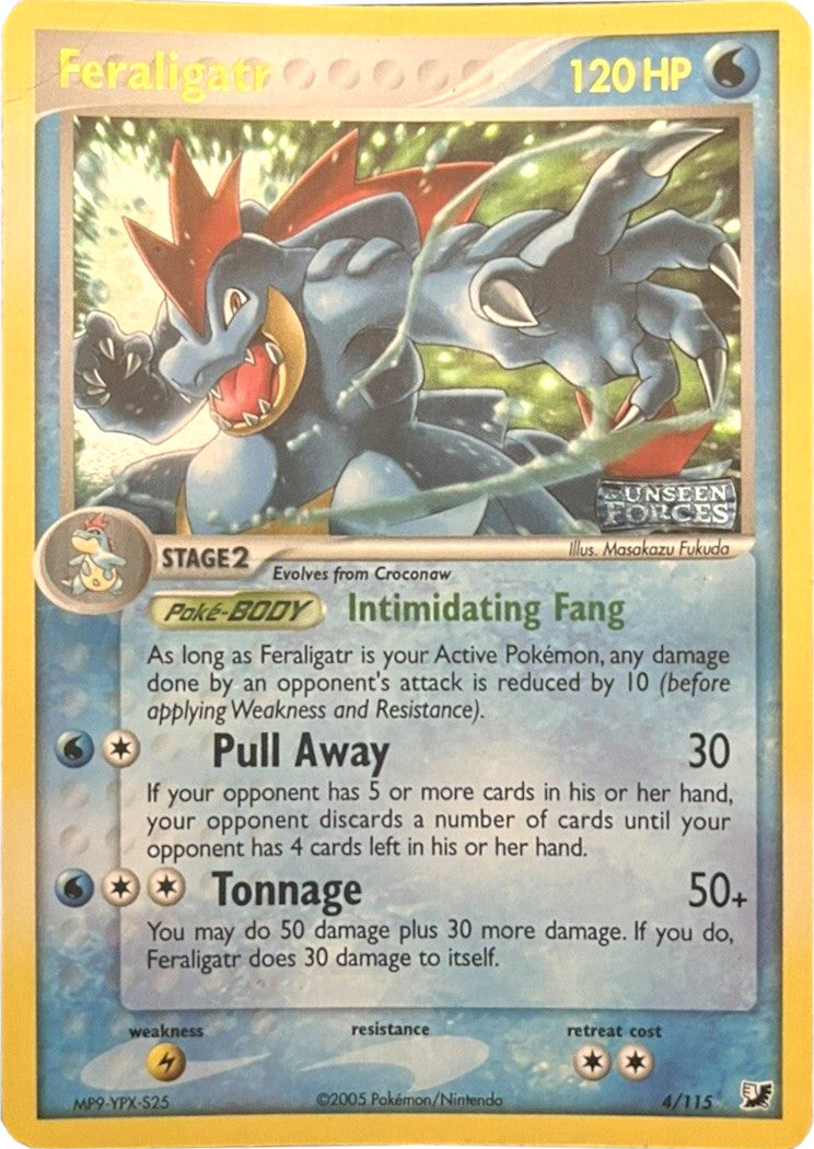 Feraligatr (4/115) (Stamped) [EX: Unseen Forces] | Rock City Comics