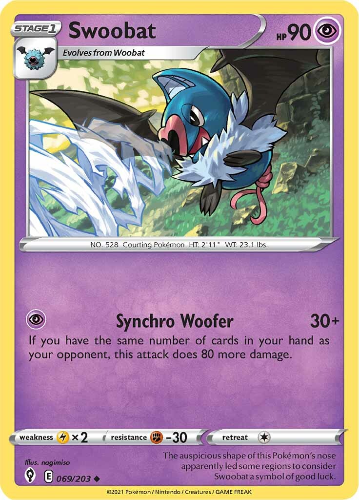 Swoobat (069/203) [Sword & Shield: Evolving Skies] | Rock City Comics