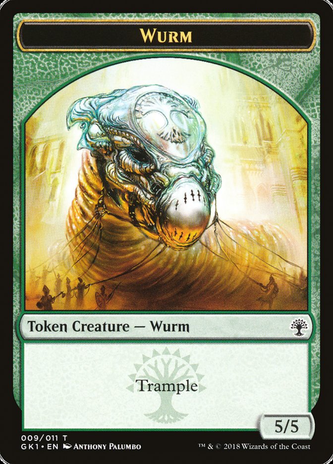 Wurm // Saproling Double-Sided Token [Guilds of Ravnica Guild Kit Tokens] | Rock City Comics