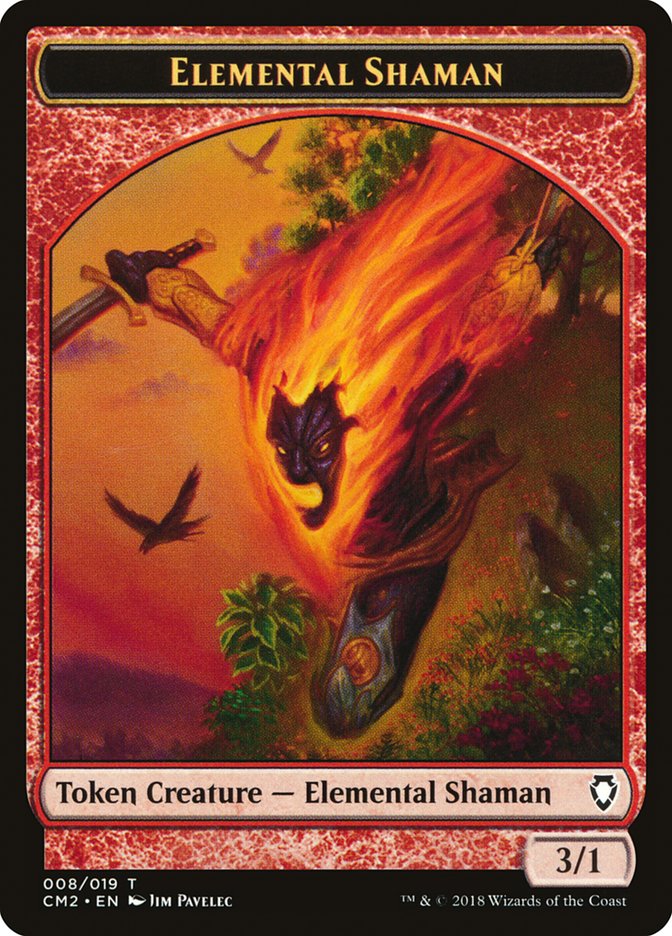 Elemental Shaman Token [Commander Anthology Volume II Tokens] | Rock City Comics