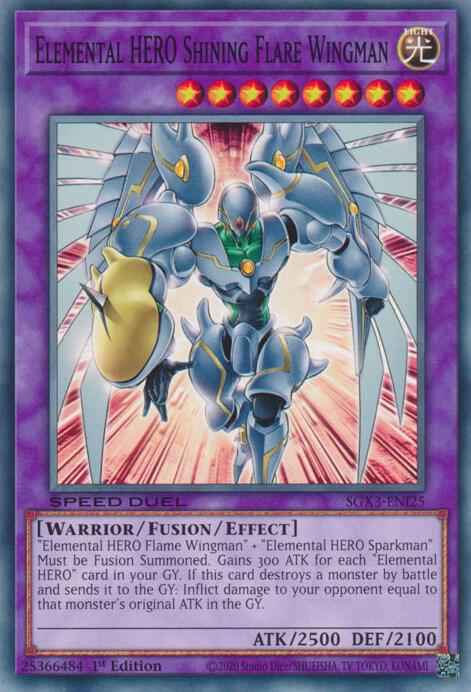 Elemental HERO Shining Flare Wingman [SGX3-ENI25] Common | Rock City Comics