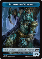 Salamander Warrior // Zombie Druid Double-Sided Token [Tarkir: Dragonstorm Commander Tokens] | Rock City Comics
