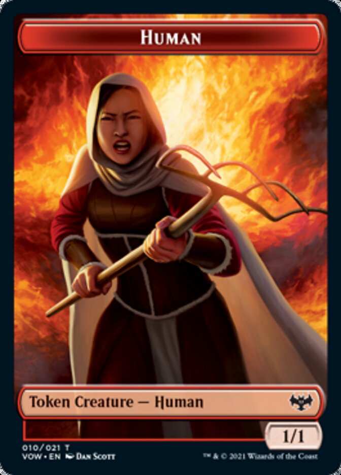 Insect // Human (010) Double-Sided Token [Innistrad: Crimson Vow Tokens] | Rock City Comics