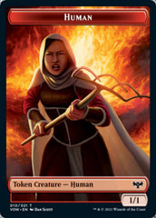 Copy // Human (010) Double-Sided Token [Innistrad: Crimson Vow Tokens] | Rock City Comics