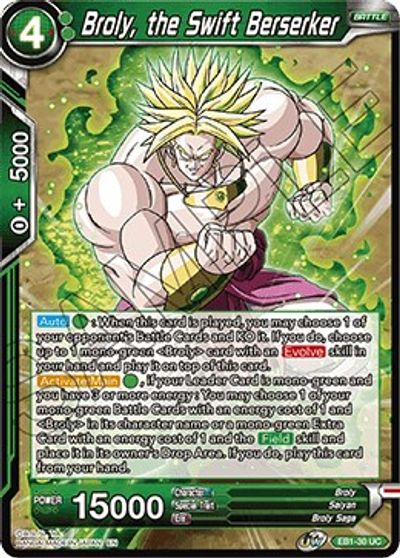 Broly, the Swift Berserker (EB1-30) [Battle Evolution Booster] | Rock City Comics