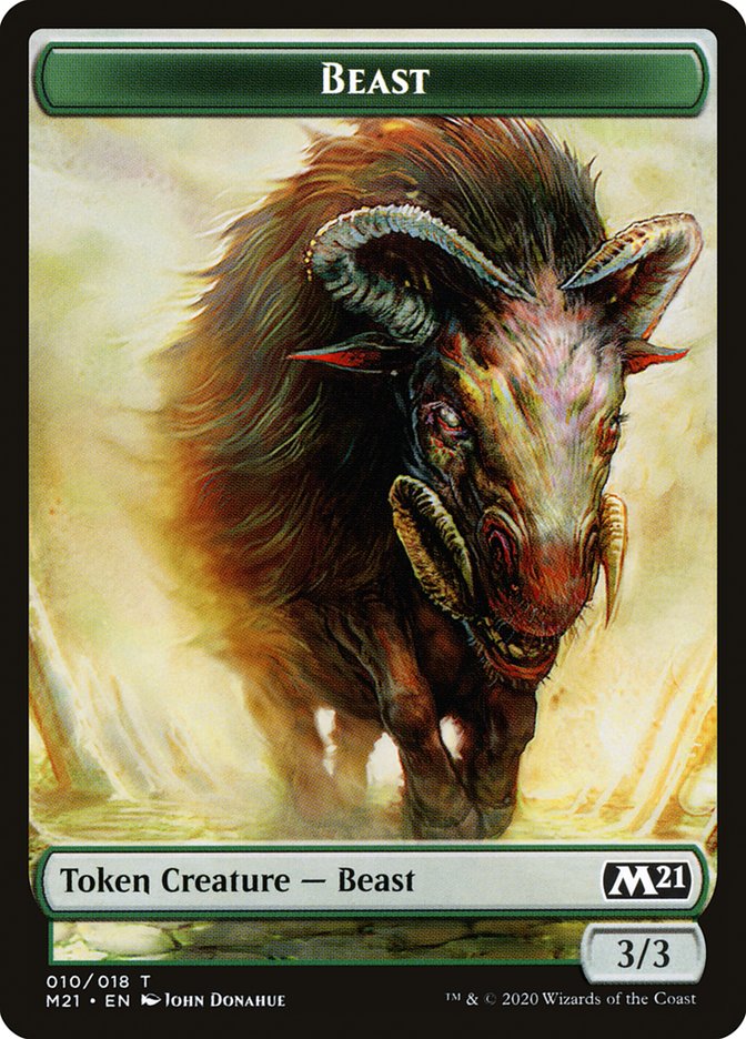 Beast Token [Core Set 2021 Tokens] | Rock City Comics