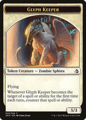 Glyph Keeper // Warrior Double-Sided Token [Amonkhet Tokens] | Rock City Comics