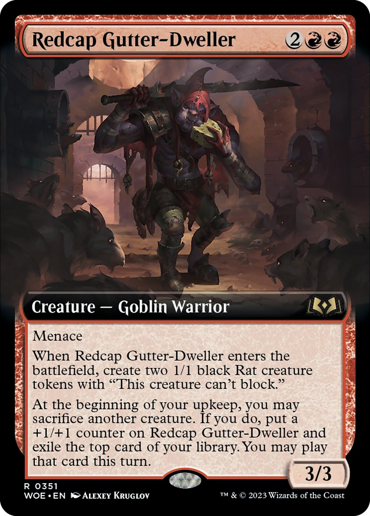 Redcap Gutter-Dweller (Extended Art) [Wilds of Eldraine] | Rock City Comics