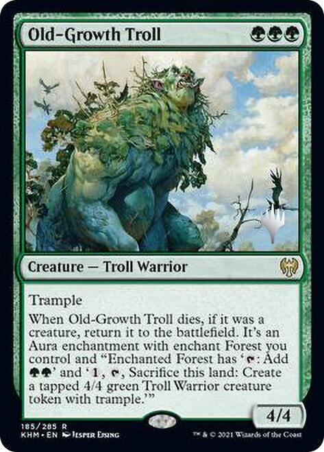 Old-Growth Troll (Promo Pack) [Kaldheim Promos] | Rock City Comics