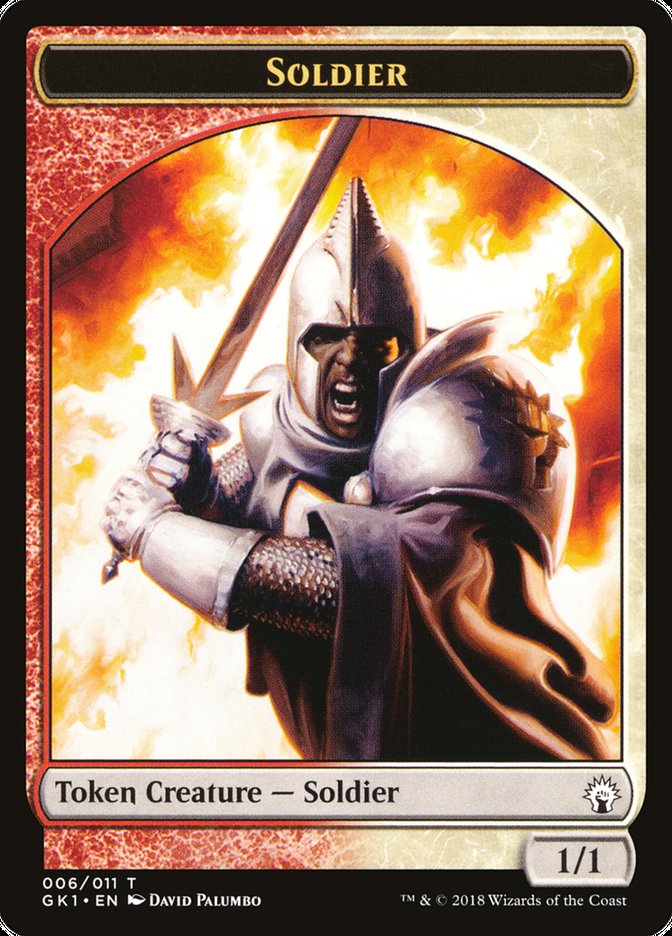 Soldier // Soldier Double-Sided Token [Guilds of Ravnica Guild Kit Tokens] | Rock City Comics