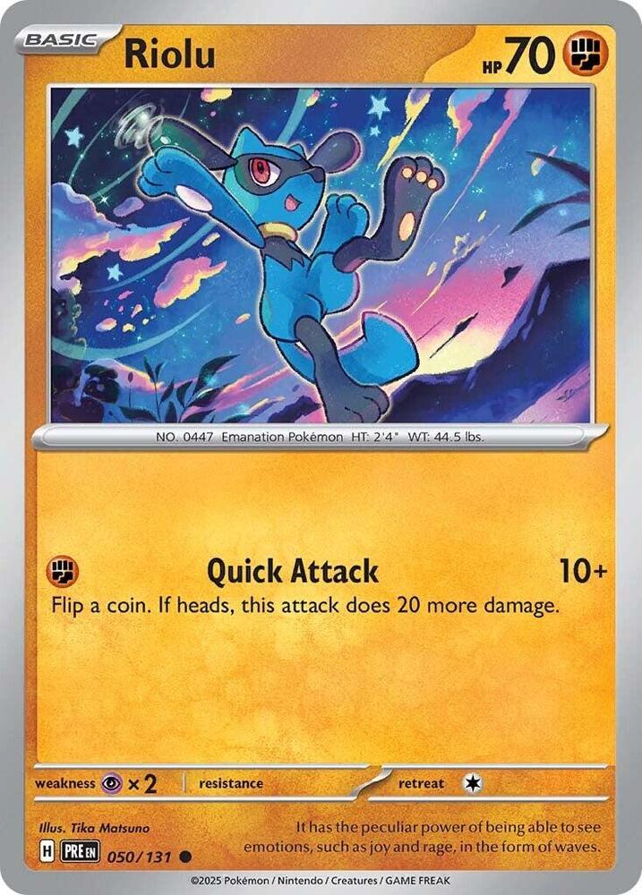 Riolu (050/131) [Scarlet & Violet: Prismatic Evolutions] | Rock City Comics