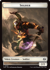 Goblin // Solider (0004) Double-Sided Token [Tarkir: Dragonstorm Commander Tokens] | Rock City Comics