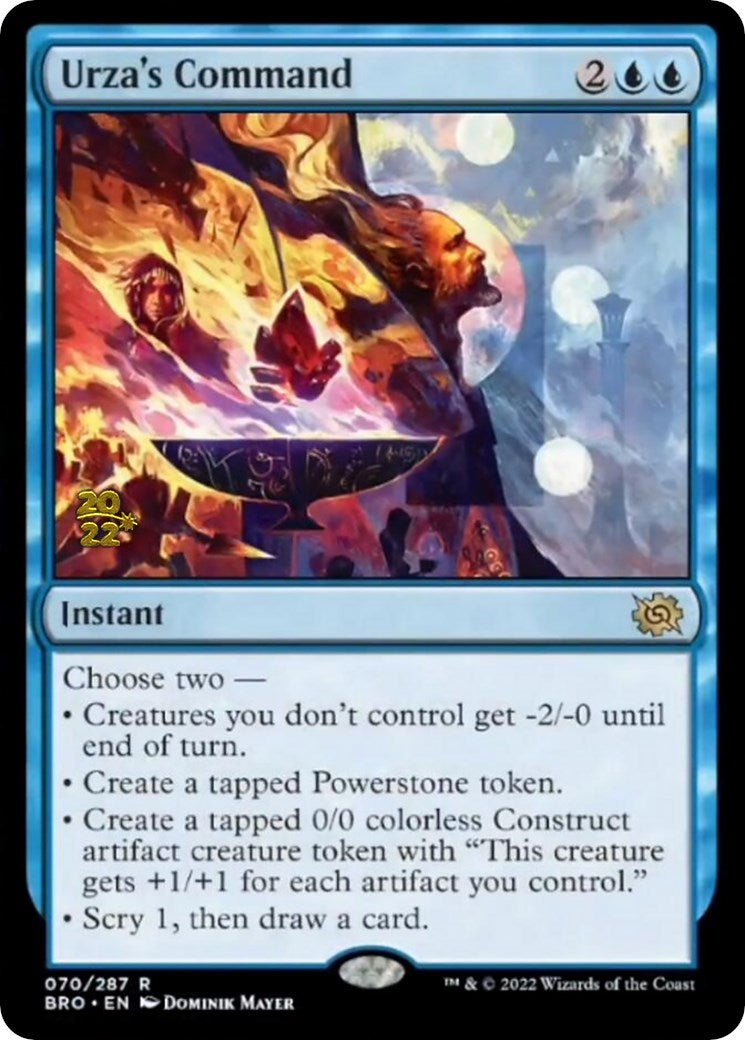 Urza's Command [The Brothers' War Prerelease Promos] | Rock City Comics