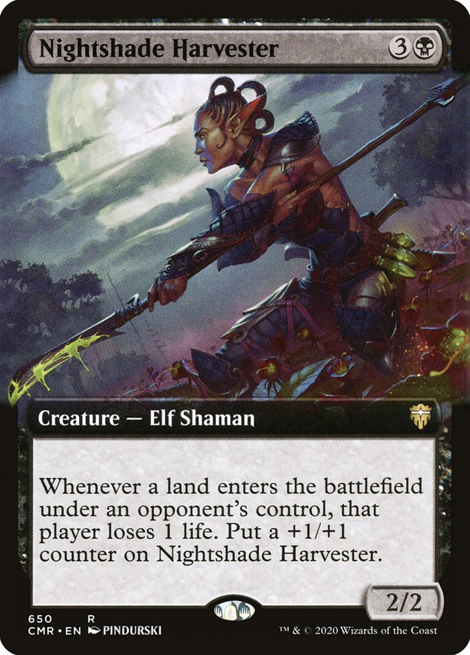 Nightshade Harvester (Extended Art) [Commander Legends] | Rock City Comics