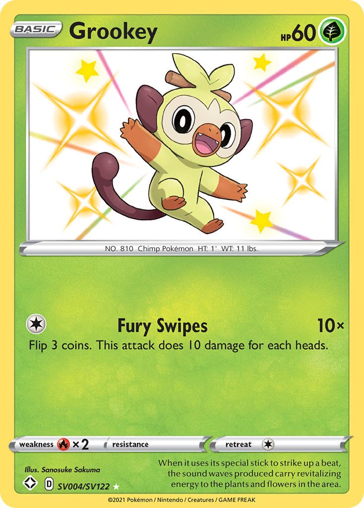 Grookey (SV004/SV122) [Sword & Shield: Shining Fates] | Rock City Comics