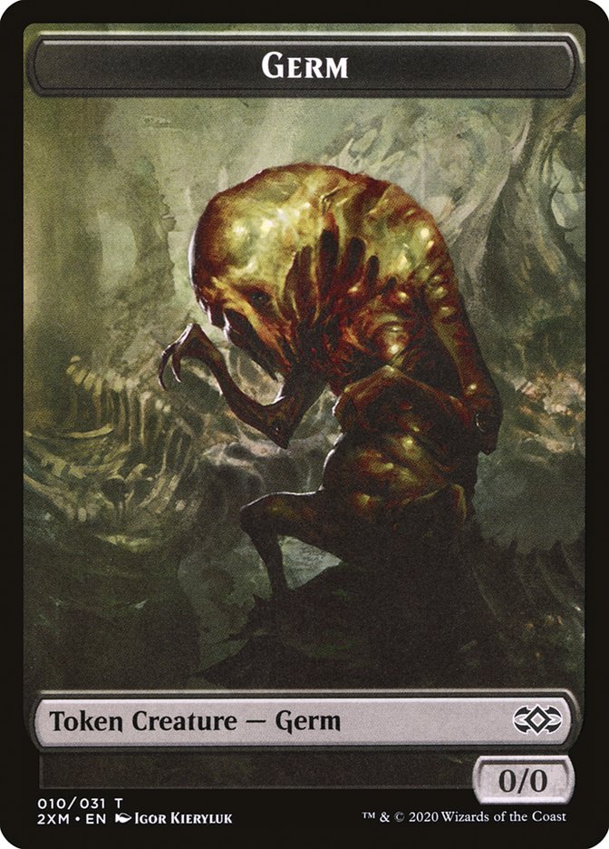 Demon // Germ Double-Sided Token [Double Masters Tokens] | Rock City Comics