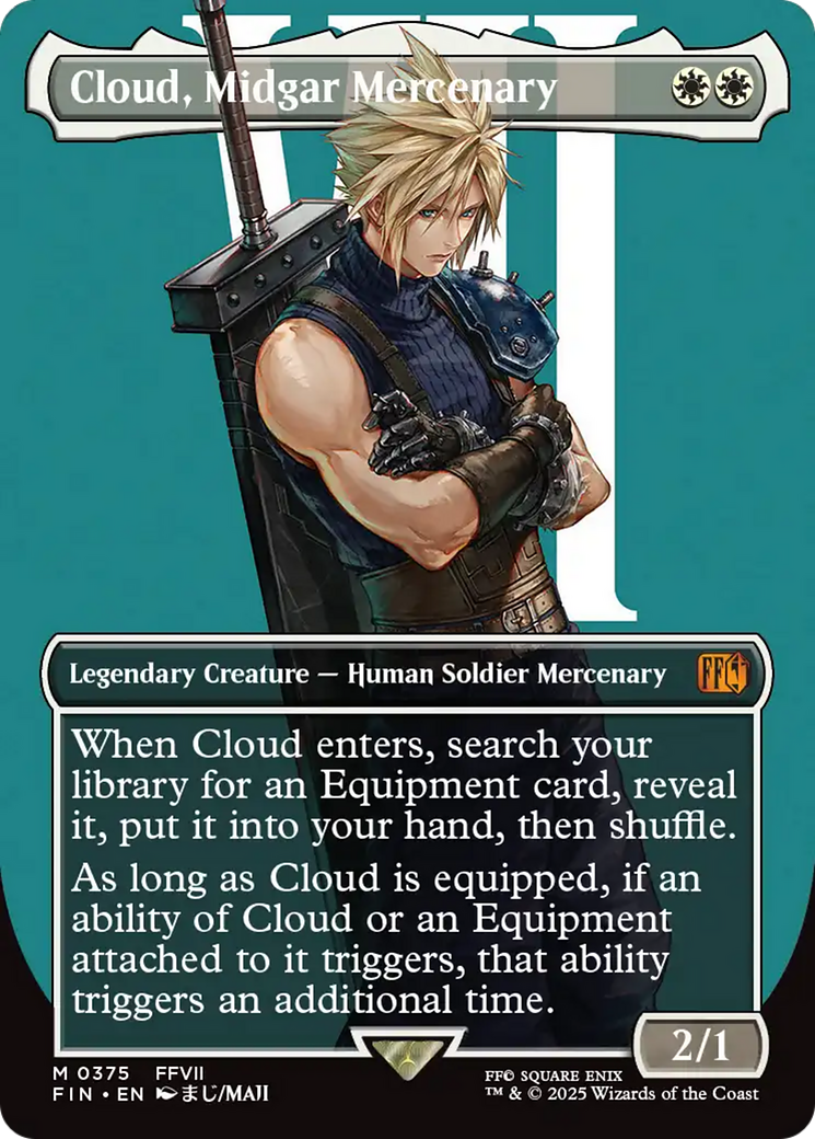 Cloud, Midgar Mercenary (Borderless) [FINAL FANTASY] | Rock City Comics