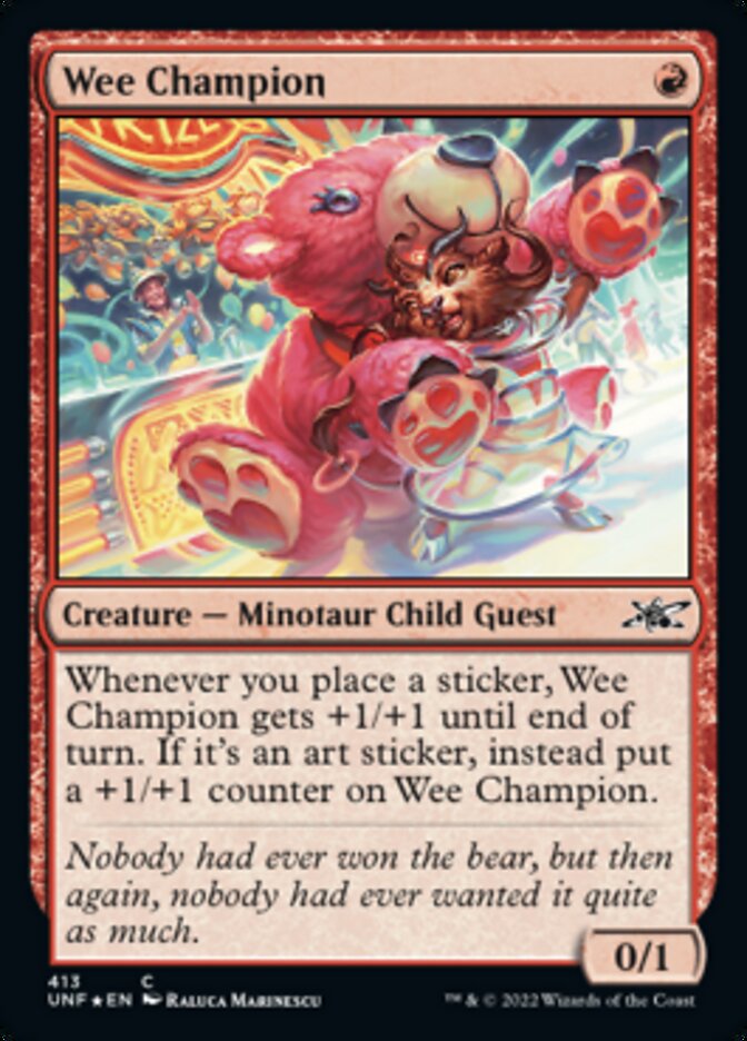 Wee Champion (Galaxy Foil) [Unfinity] | Rock City Comics