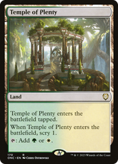 Temple of Plenty [Phyrexia: All Will Be One Commander] | Rock City Comics