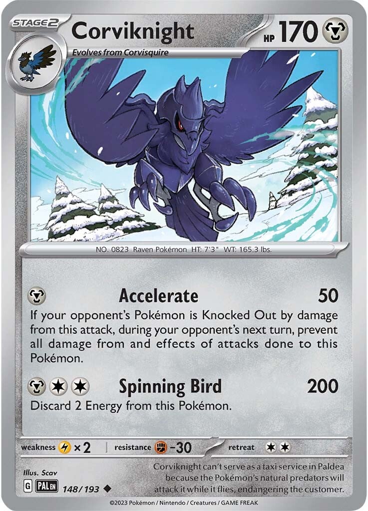 Corviknight (148/193) [Scarlet & Violet: Paldea Evolved] | Rock City Comics