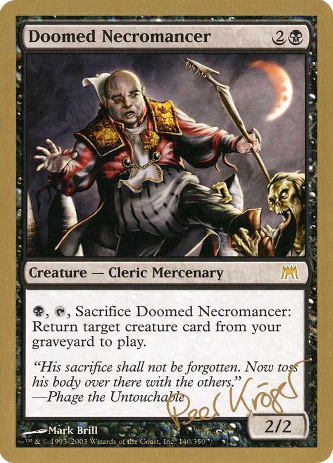 Doomed Necromancer (Peer Kroger) [World Championship Decks 2003] | Rock City Comics