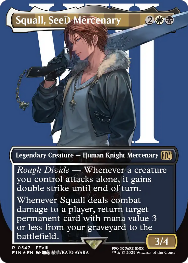 Squall, SeeD Mercenary (Borderless) (Surge Foil) [FINAL FANTASY] | Rock City Comics