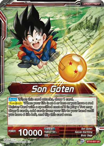 Son Goten // SS Son Goten, Kamehameha Miracle (BT15-001) [Saiyan Showdown] | Rock City Comics