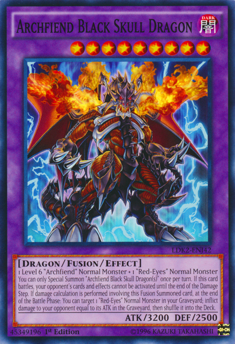 Archfiend Black Skull Dragon [LDK2-ENJ42] Common | Rock City Comics