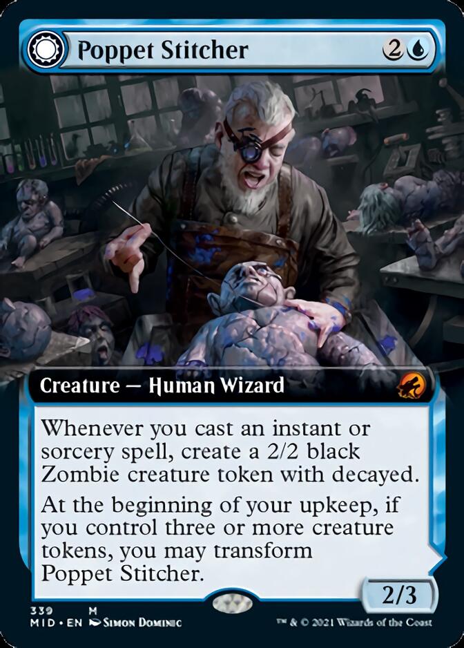 Poppet Stitcher // Poppet Factory (Extended Art) [Innistrad: Midnight Hunt] | Rock City Comics