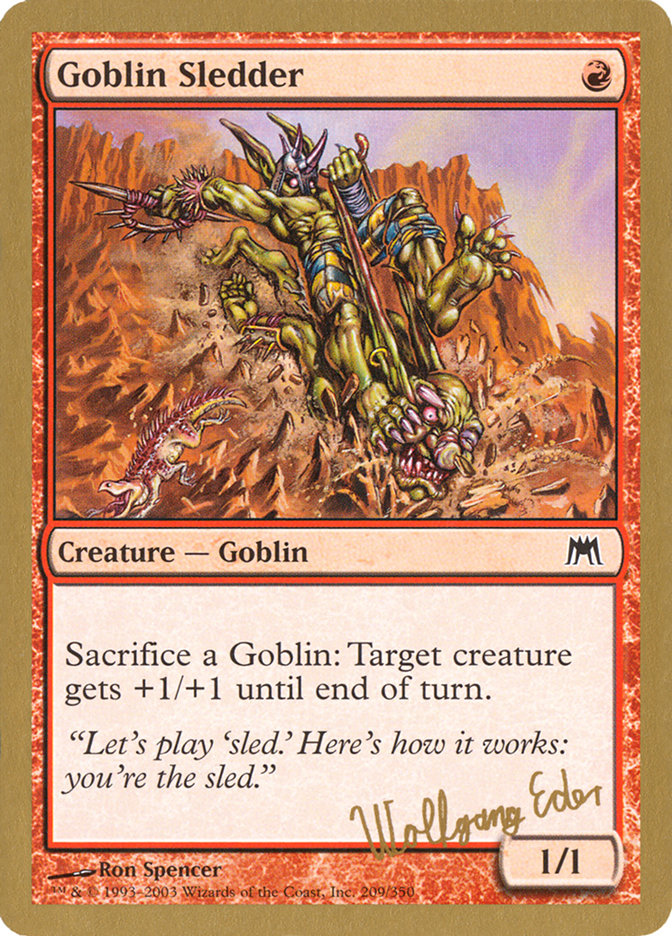 Goblin Sledder (Wolfgang Eder) [World Championship Decks 2003] | Rock City Comics