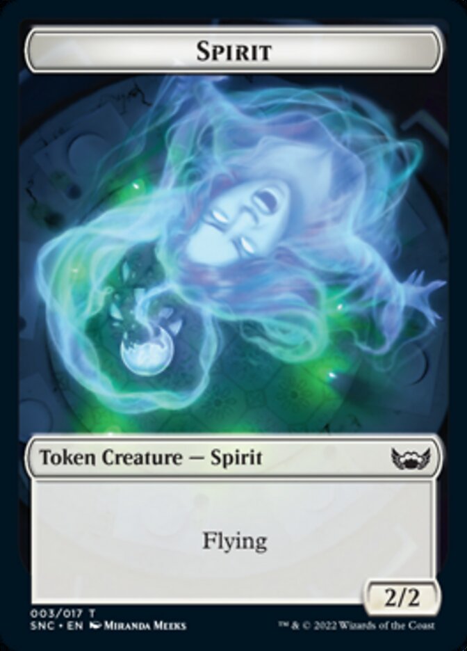 Fish // Spirit Double-Sided Token [Streets of New Capenna Tokens] | Rock City Comics