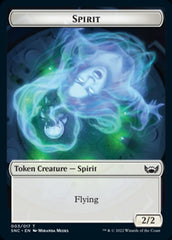Fish // Spirit Double-Sided Token [Streets of New Capenna Tokens] | Rock City Comics