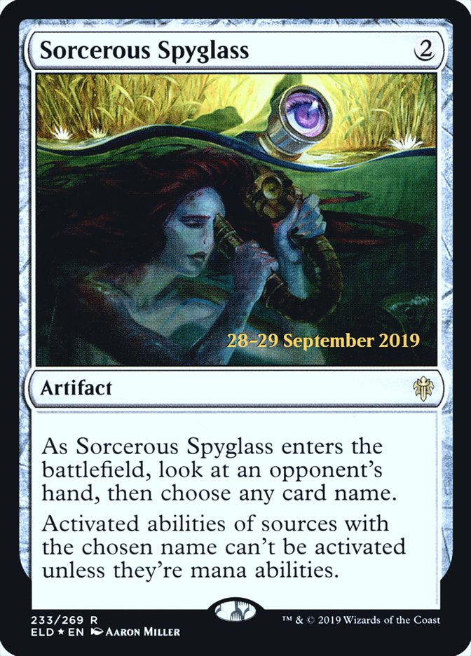 Sorcerous Spyglass [Throne of Eldraine Prerelease Promos] | Rock City Comics