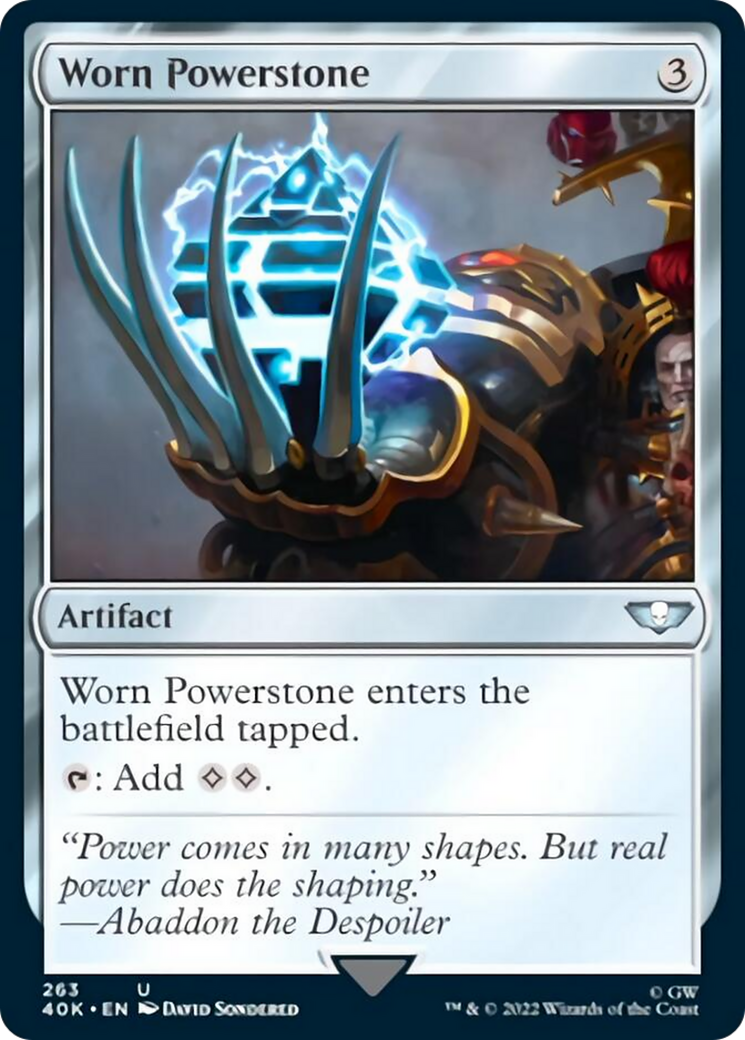 Worn Powerstone (Surge Foil) [Warhammer 40,000] | Rock City Comics